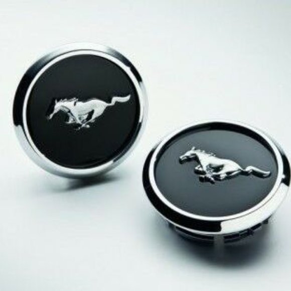 New Ford Mustang Wheel Center Caps w/ Pony - Picture 1 of 12